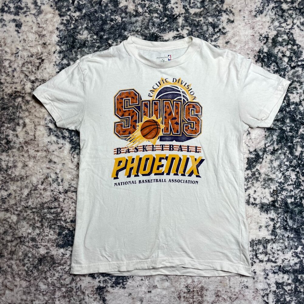 Phoenix Suns NBA Pacific Division Vintage Basketball White T-Shirt A&F Small